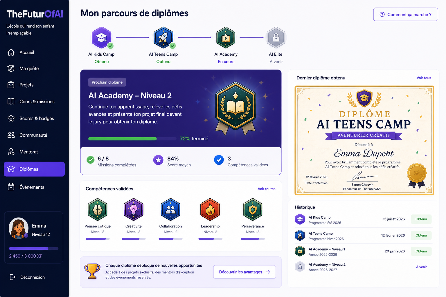Parcours TheFuturOfAI — 8
