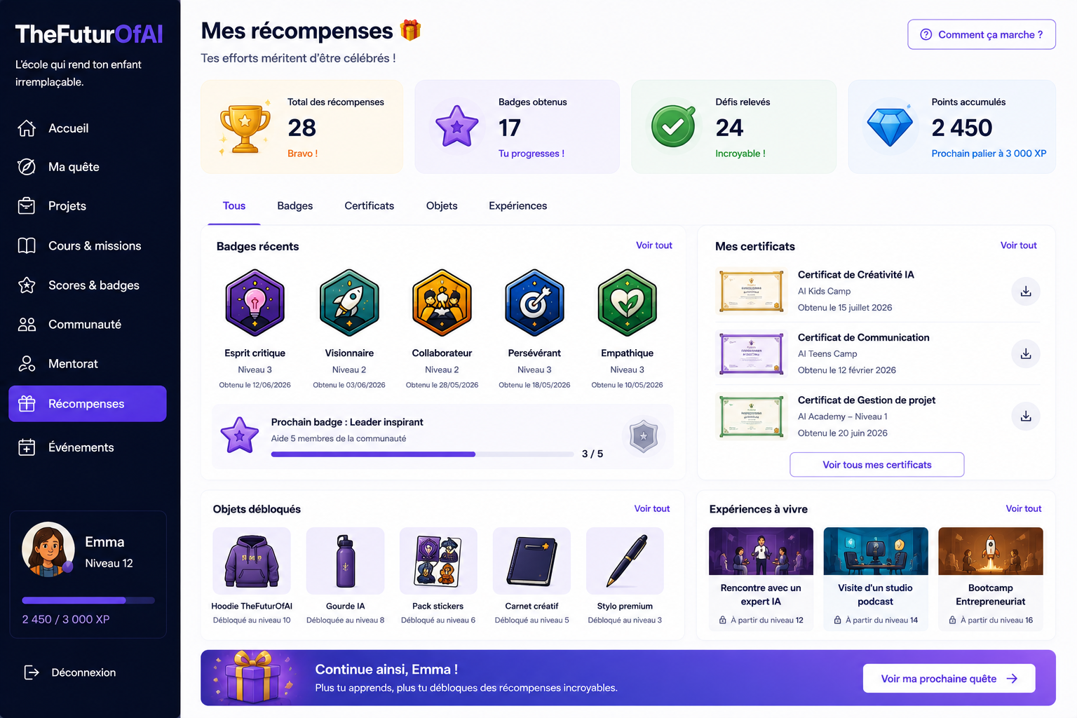 Parcours TheFuturOfAI — 9